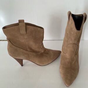 Sigerson Morrison Brown Suede Heeled Boots